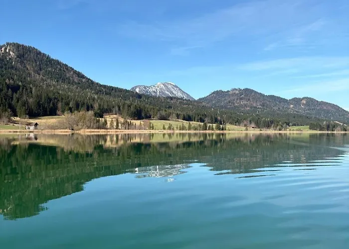 Appartement Luxus Fuer 2 Am Mit Privatem Seezugang Weissensee